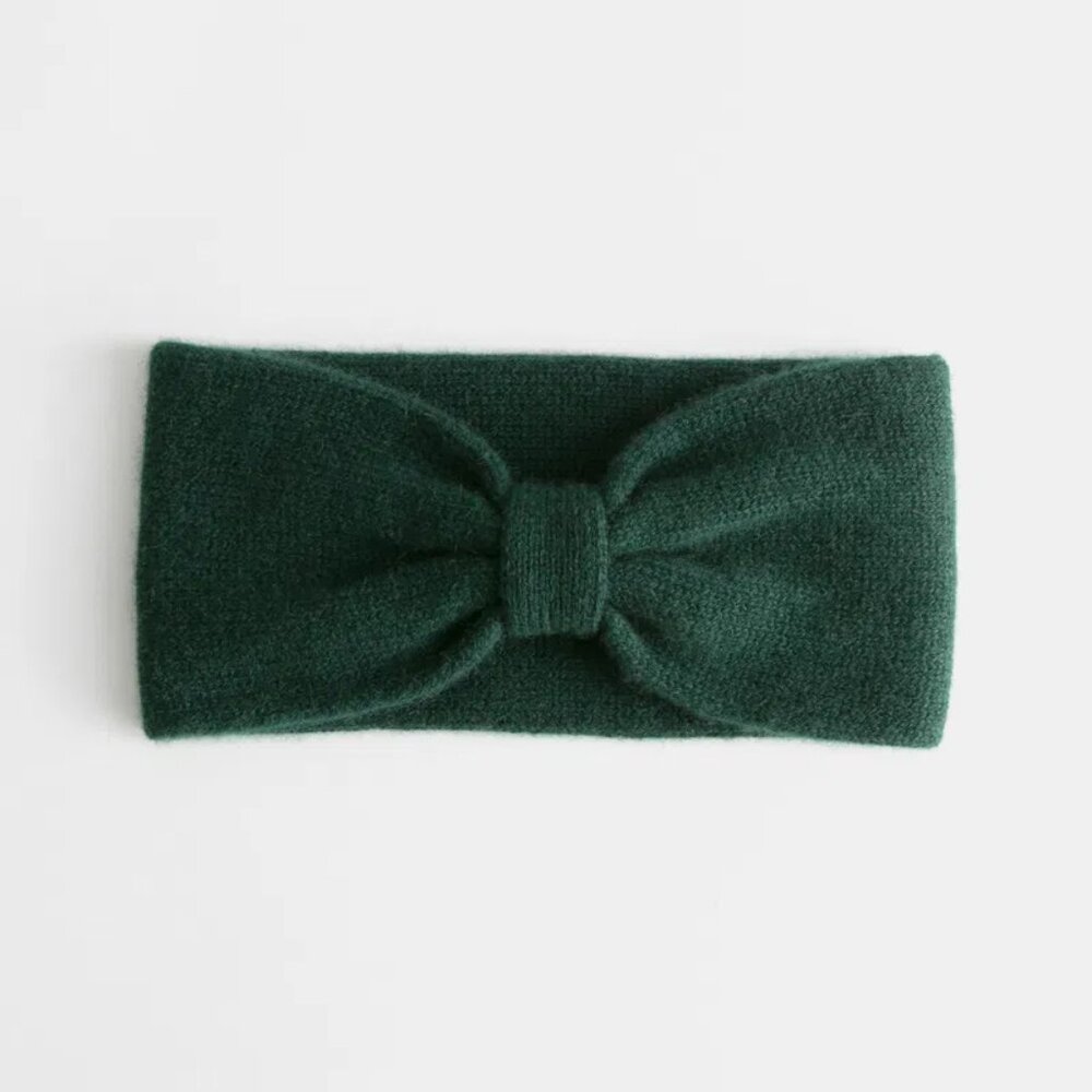 NWT & Other Stories Cashmere Headband (Green)